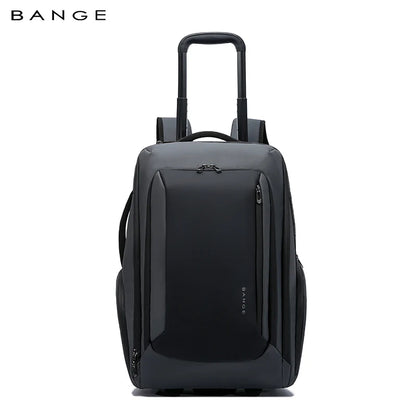 BANGE 8079 Grey Hot Sell New Arrival TSA Lock Waterproof Men Anti Theft Travel Air Compression Backpack