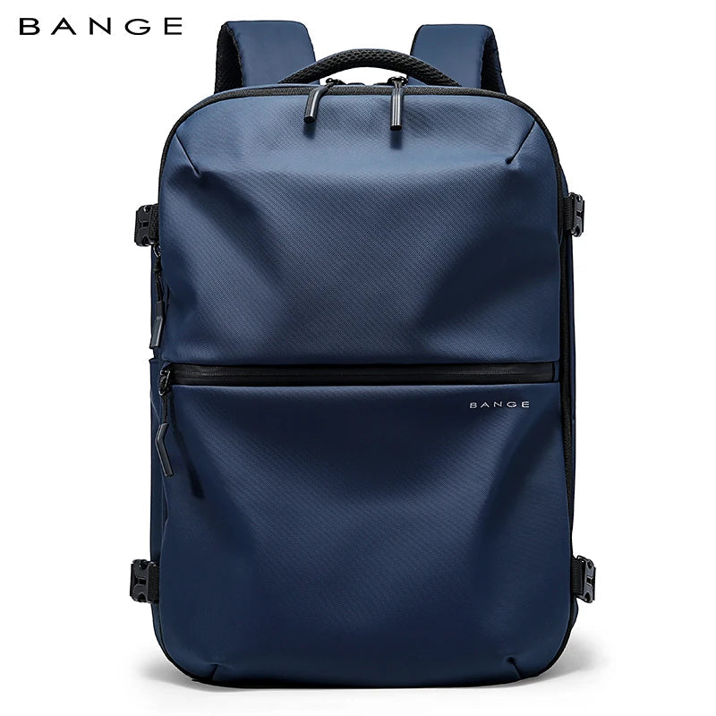 BANGE 7875-1 Blue New Large Capacity Daily 15.6inch Light Waterproof Business Laptop Men Backpack
