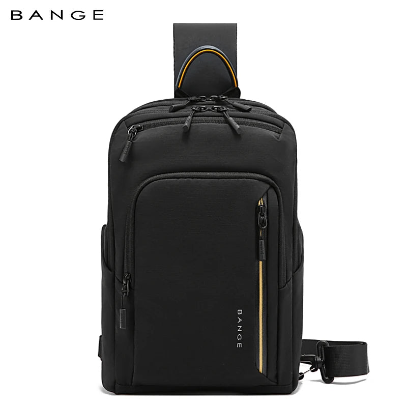 BANGE 7868 Black New High Quality Lightweight Shoulder Bags Waterproof Anti Theft Crossbody Shoulder Bag Men&