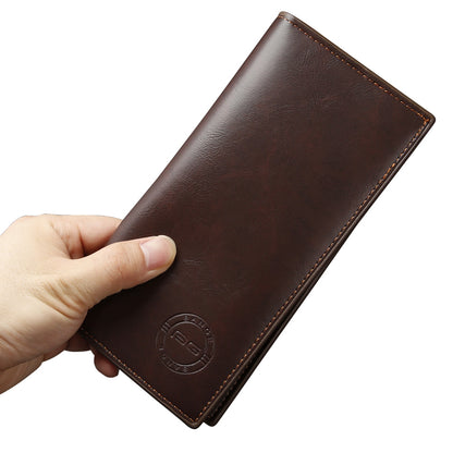 Bange original Long Men Wallet with 12 Card Slot Brown