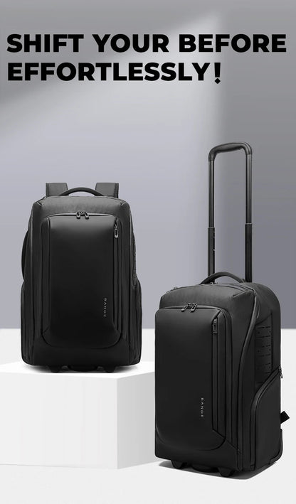 BANGE 8079 Black Hot Sell New Arrival TSA Lock Waterproof Men Anti Theft Travel Air Compression Backpack