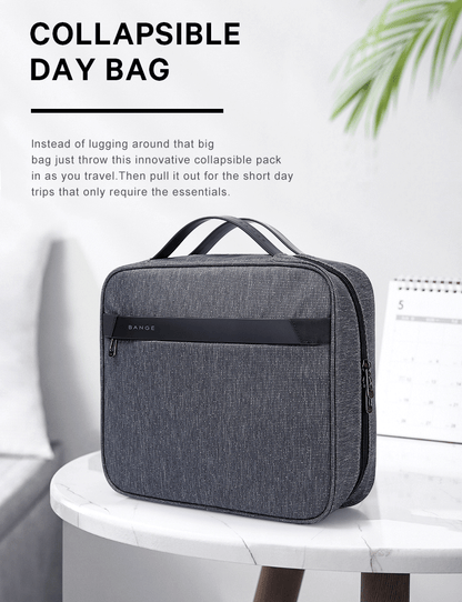 Bange 7529 new design waterproof men hanging travel toiletry bag Black