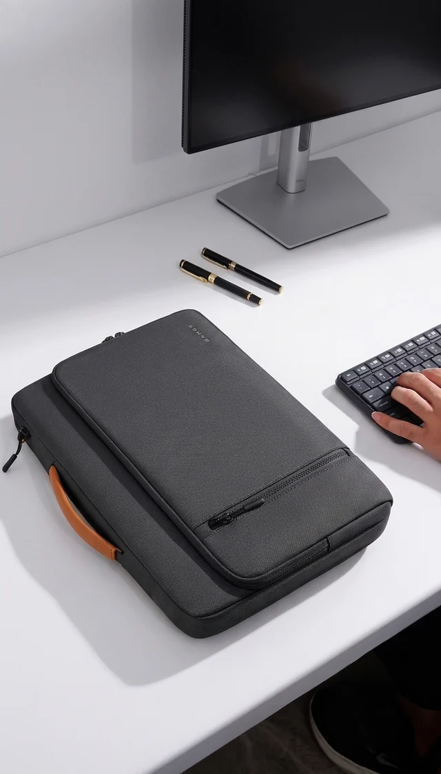 Bange 6802 Black New Protective Water Resistant 14 inch Laptop &amp; Mac Book Sleeve With Handle