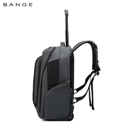 BANGE 8079 Grey Hot Sell New Arrival TSA Lock Waterproof Men Anti Theft Travel Air Compression Backpack