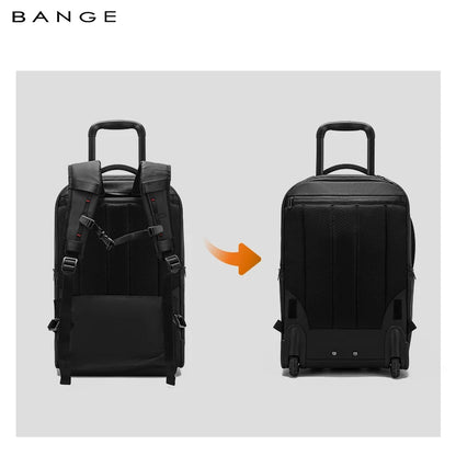 BANGE 8079 Black Hot Sell New Arrival TSA Lock Waterproof Men Anti Theft Travel Air Compression Backpack