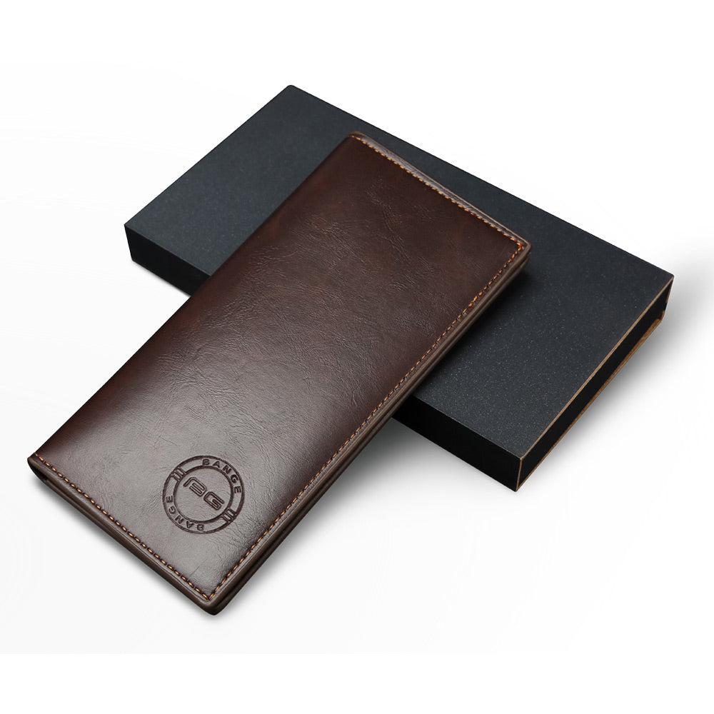 Bange original Long Men Wallet with 12 Card Slot Brown