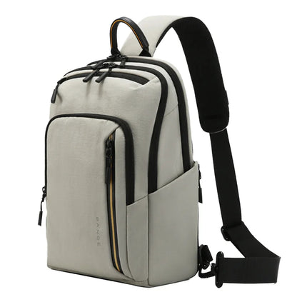 BANGE 7868 Grey New High Quality Lightweight Shoulder Bags Waterproof Anti Theft Crossbody Shoulder Bag Men&