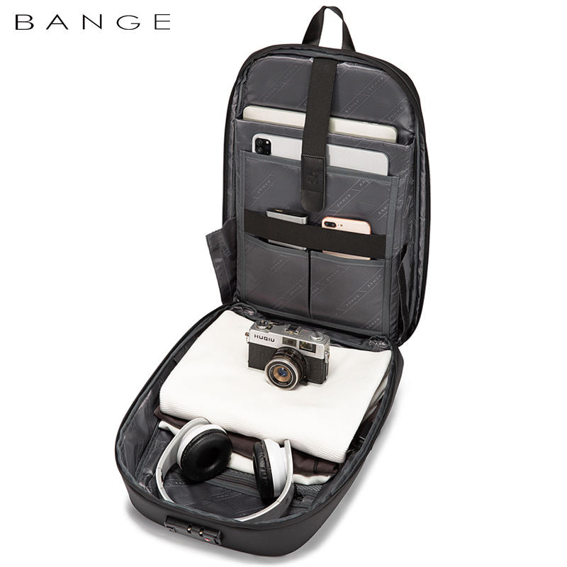BANGE 7251 Business Men premium quality Fashion 15.6 in Laptop Backpack Unisex Black