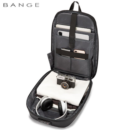 BANGE 7251 Business Men premium quality Fashion 15.6 in Laptop Backpack Unisex Black