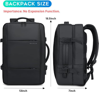 Bange 1908 Plus expandable polyester men travel backpacks anti theft laptop waterproof
