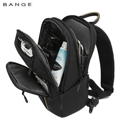 BANGE 7868 Grey New High Quality Lightweight Shoulder Bags Waterproof Anti Theft Crossbody Shoulder Bag Men&