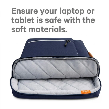 Bange 6802 Blue New Protective Water Resistant 14 inch Laptop &amp; Mac Book Sleeve With Handle