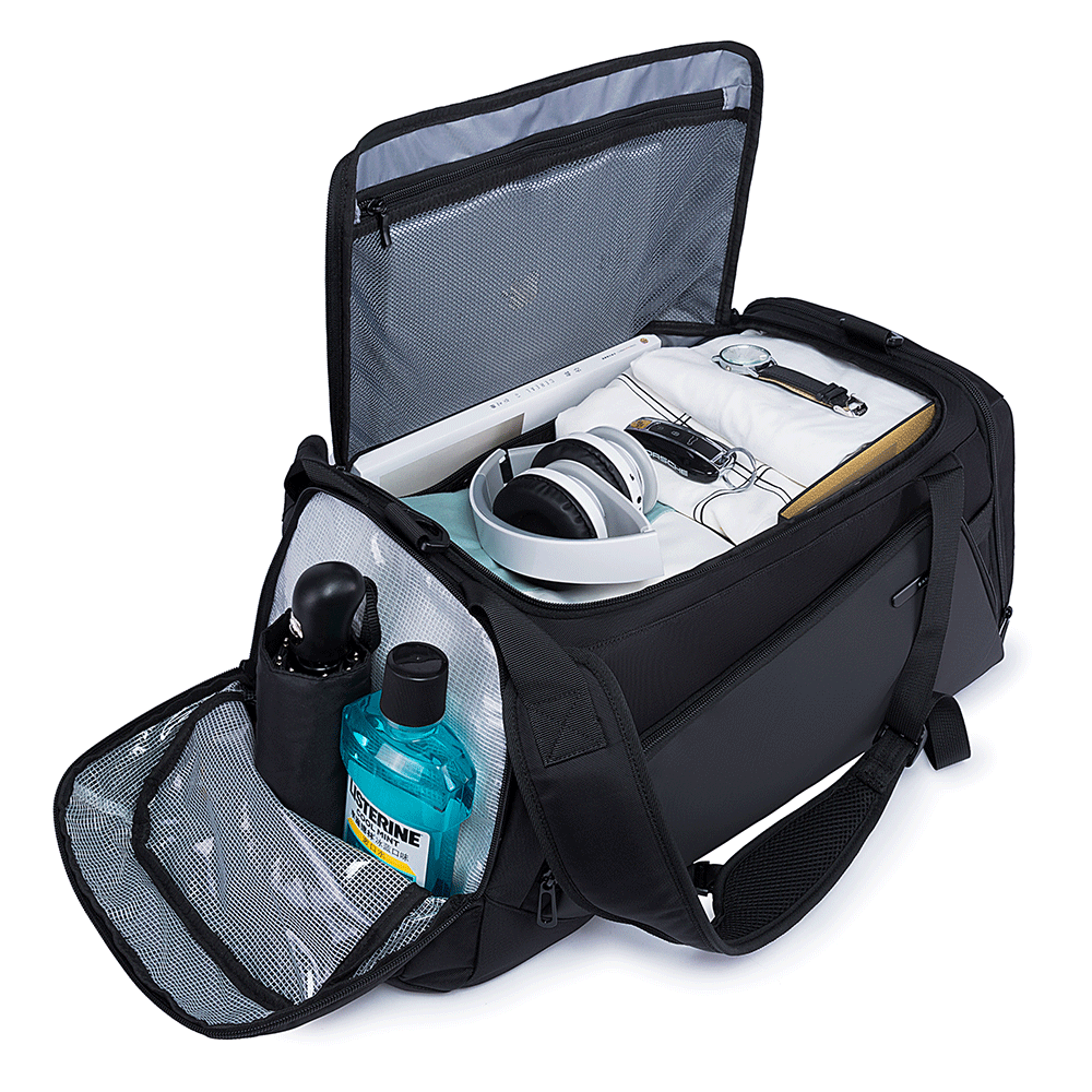 Bange stylist toiletry sport bags gym men waterproof travel duffel bag 1917 Black