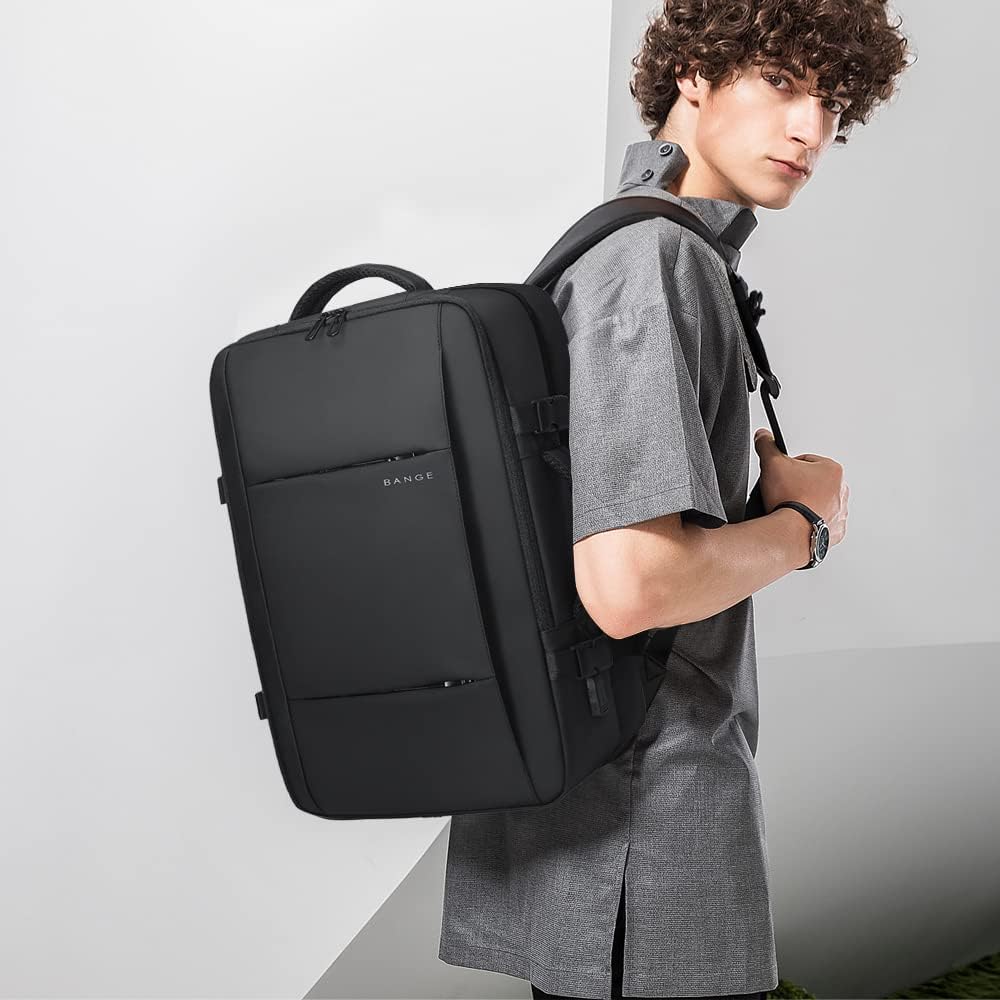 Bange 1908 Plus expandable polyester men travel backpacks anti theft laptop waterproof
