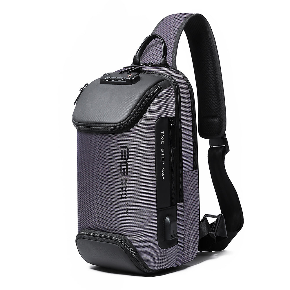 Fashion Waterproof Chest Bag Large Capacity 7082 BANGE New Oxford Grey