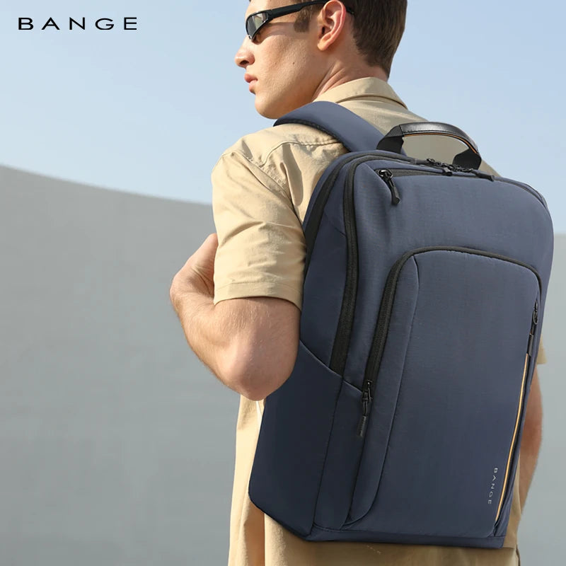 BANGE 7856 Blue Hot Sell New Arrival Wholesale Soft Lightweight Waterproof Men Casual Laptop Backpack
