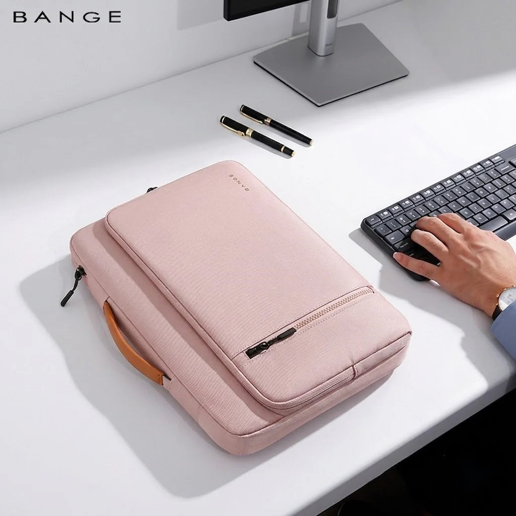 Bange 6802D Pink New Protective Water Resistant 15Inch Laptop Sleeve With Handle