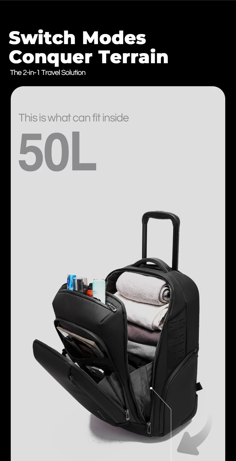 BANGE 8079 Black Hot Sell New Arrival TSA Lock Waterproof Men Anti Theft Travel Air Compression Backpack
