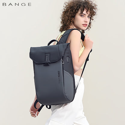BANGE Waterproof Travel Men Bag Casual Sports Laptop Backpack Model 2575 Grey