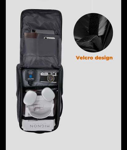 BANGE 8079 Black Hot Sell New Arrival TSA Lock Waterproof Men Anti Theft Travel Air Compression Backpack