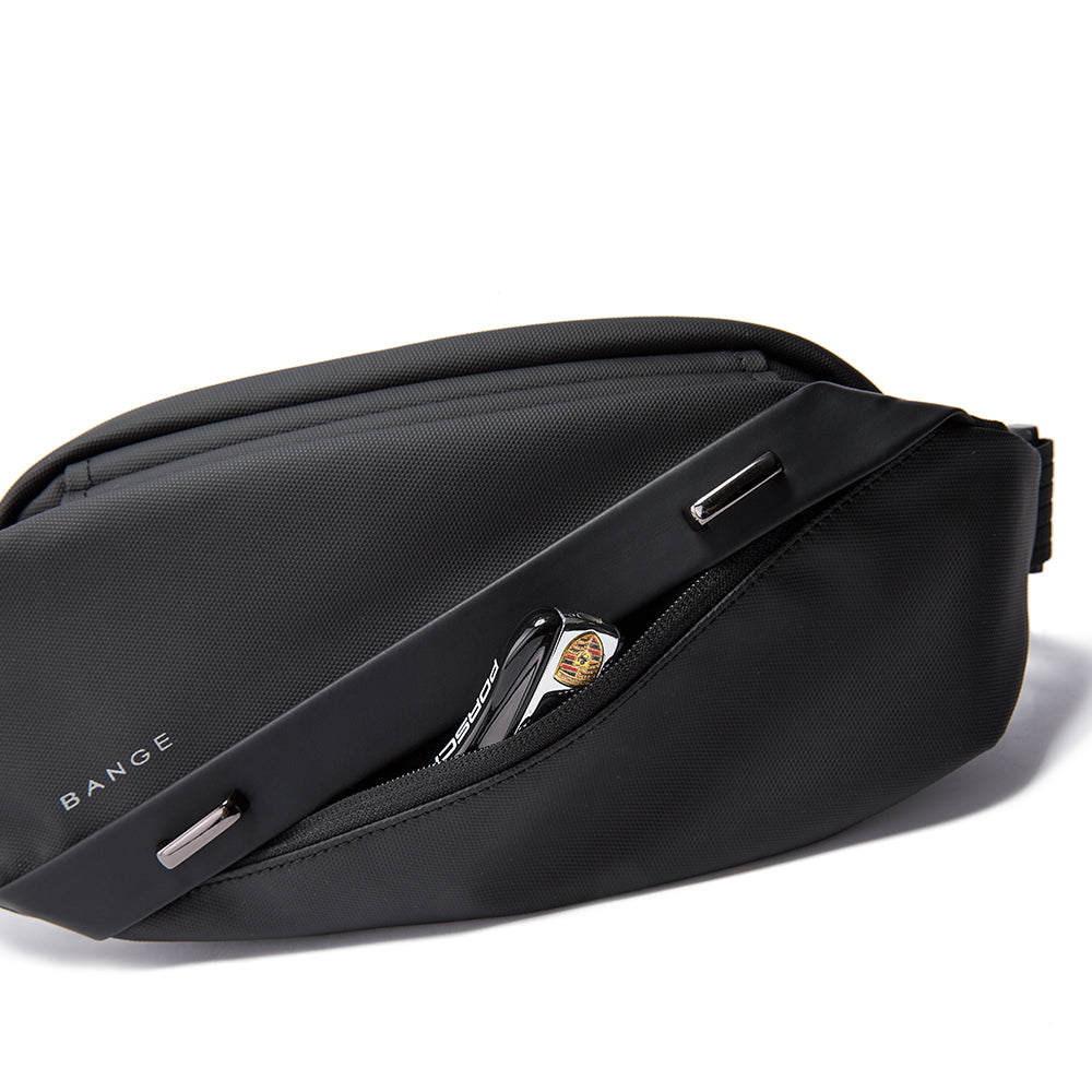 Bange Stylish Waterproof Crossbody Men Korean Style Sling Bag BG 7295 Black