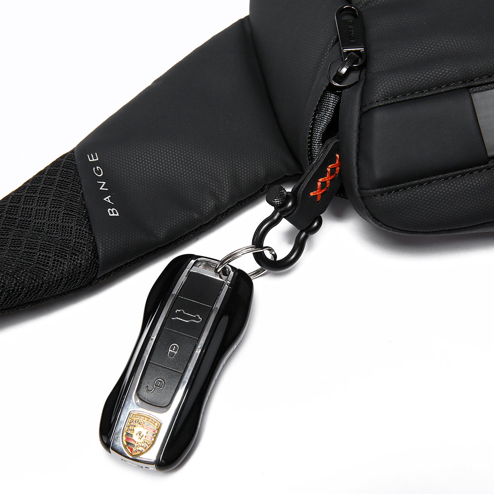 Bange Waterproof Anti Theft Shoulder CrossBody Sling Bag Model BG 77202 Black