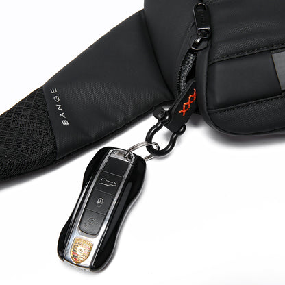 Bange Waterproof Anti Theft Shoulder CrossBody Sling Bag Model BG 77202 Black