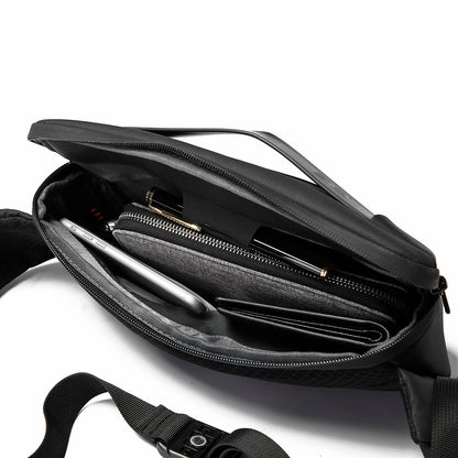 Bange Waterproof Anti Theft Shoulder CrossBody Sling Bag Model BG 77202 Black