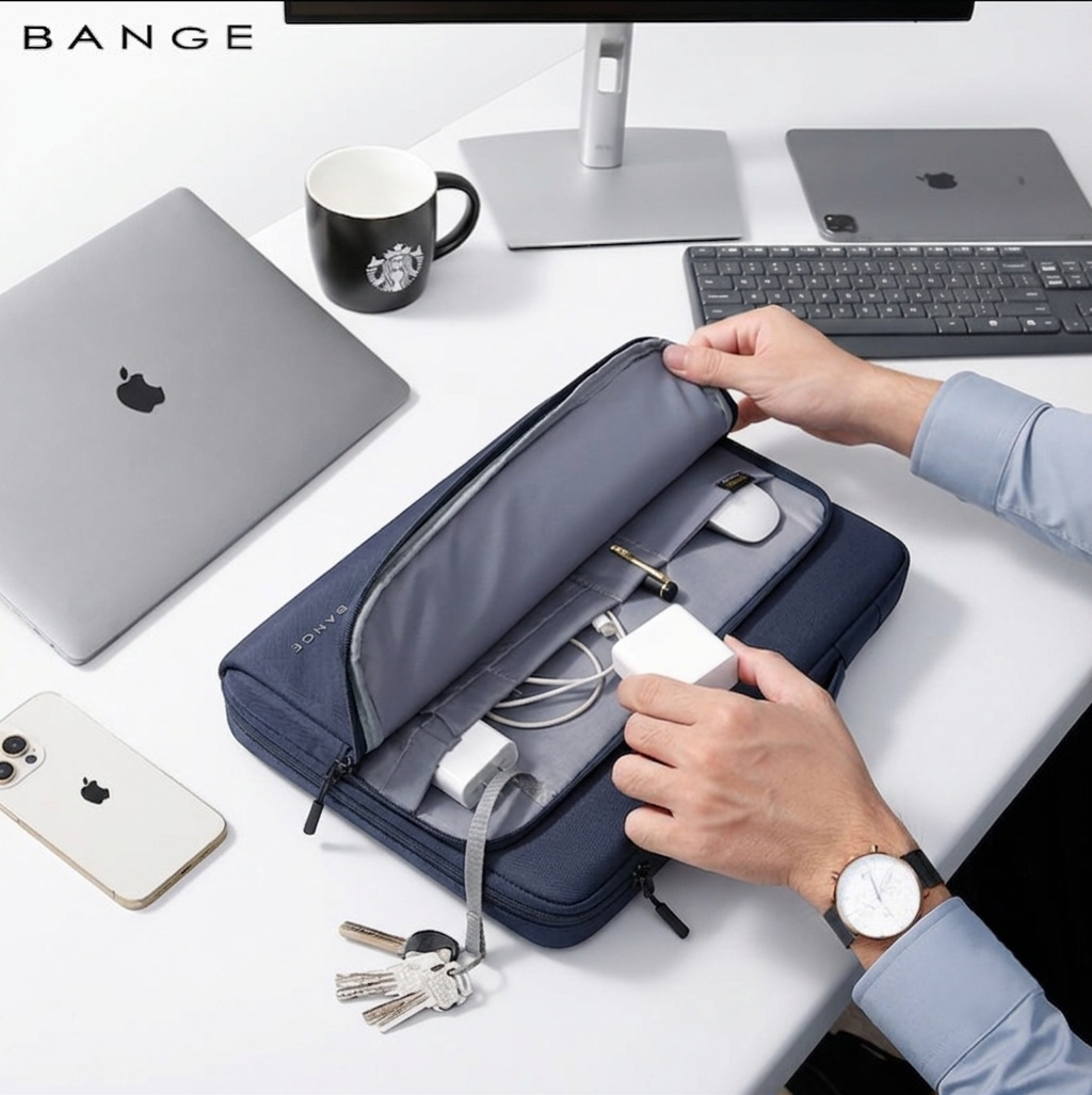 Bang 6802D Blue New Protective Water Resistant 15Inch Laptop Sleeve With Handle