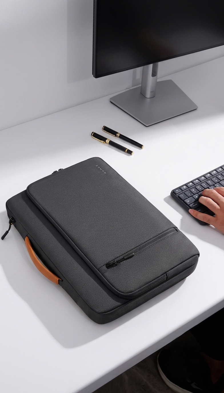 Bange 6802D Black new protective water resistant 15inch laptop sleeve with handle