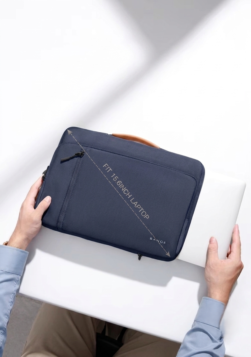 Bang 6802D Blue New Protective Water Resistant 15Inch Laptop Sleeve With Handle