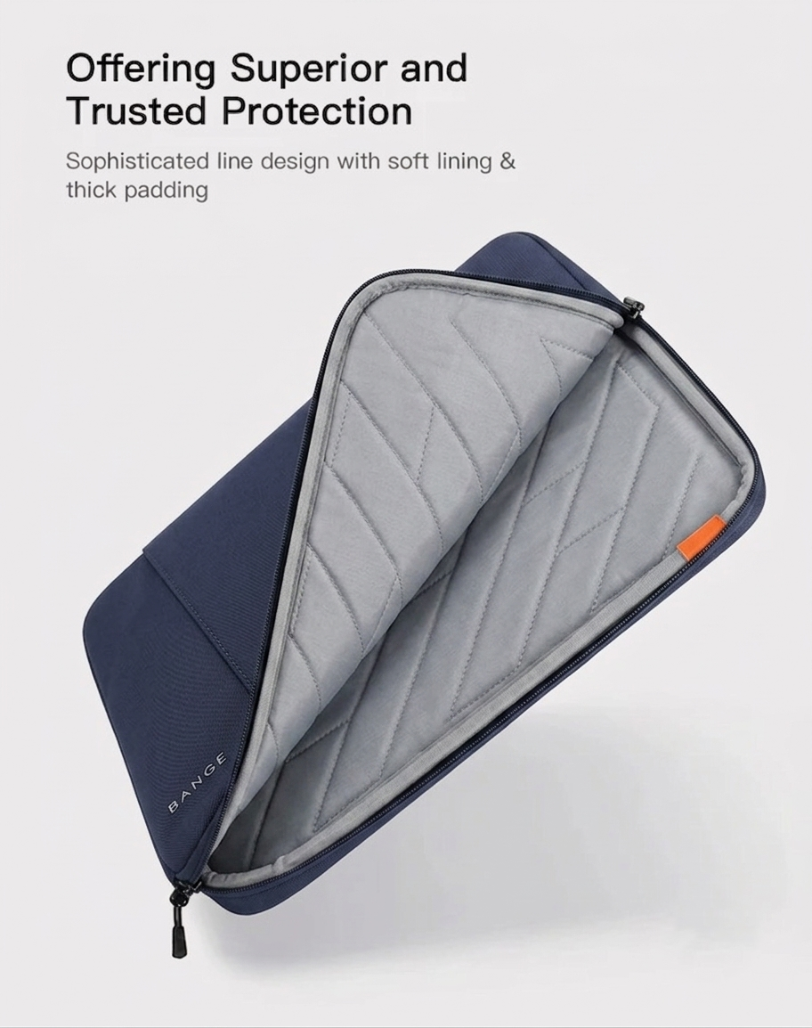 Bange 6801D Blue new protective water resistant 15inch laptop sleeve