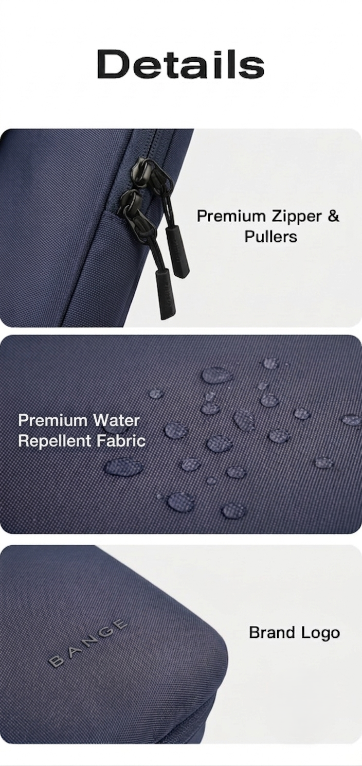 Bange 6801D Blue new protective water resistant 15inch laptop sleeve