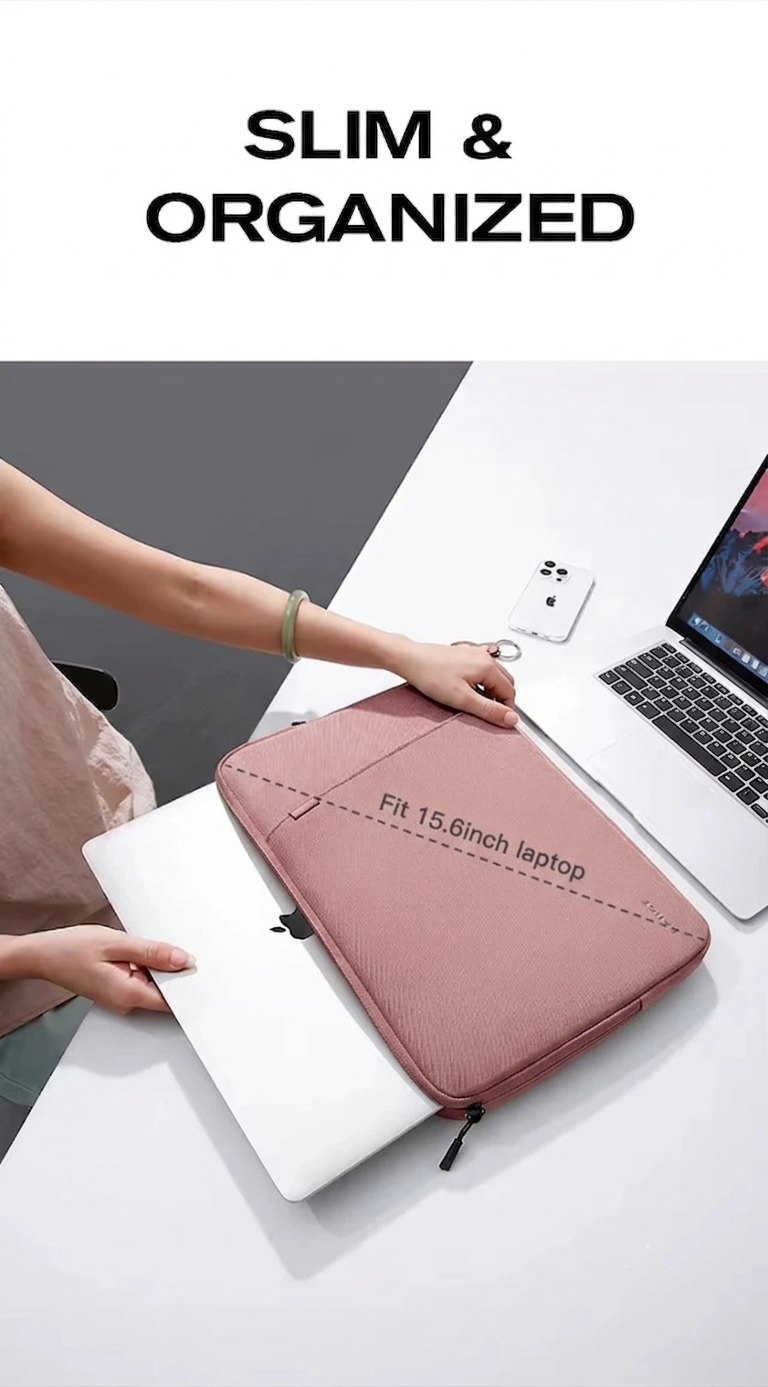 Bange 6801D Pink new protective water resistant 15inch laptop sleeve