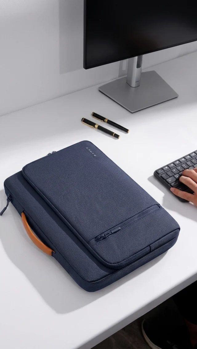 Bange 6802 Blue New Protective Water Resistant 14 inch Laptop &amp; Mac Book Sleeve With Handle
