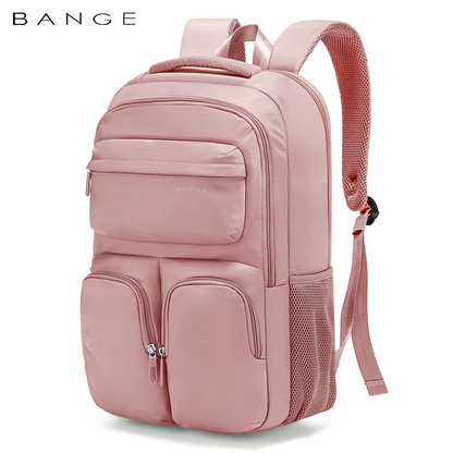Bange 1807 polyester unisex travel backpacks laptop waterproof Pink