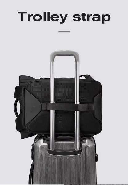 Bange Waterproof Polyester Unisex Anti Theft Backpacks Laptop Model 7700 Black