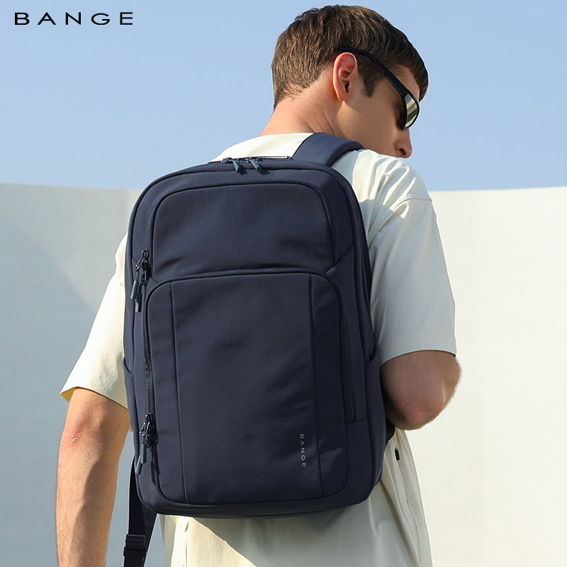 BANGE New Travel Waterproof Soft Lightweight Student Casual Bag Men Laptop Backpack 7839 Blue