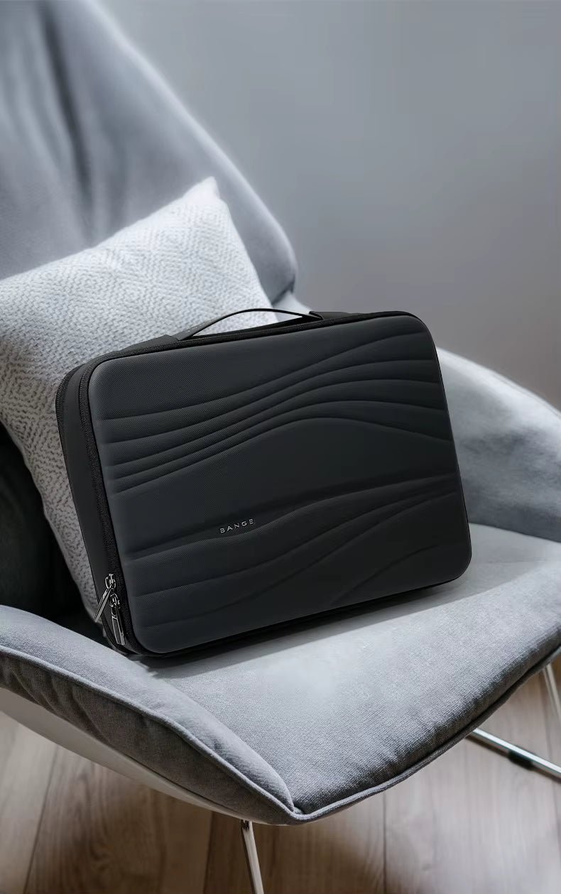 BANGE 8018 New Wholesale Waterproof 14inch Padded Laptop Briefcase High-quality Business Commute Multi-Compartment Laptop