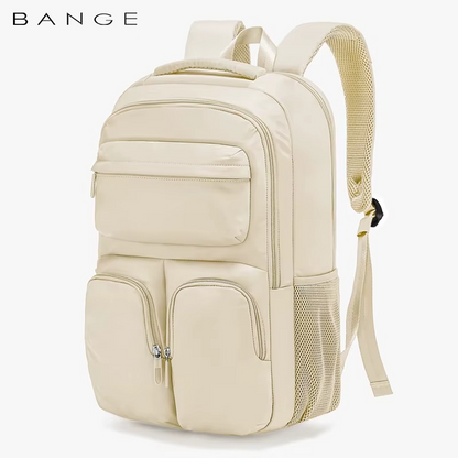 Bange 1807 polyester unisex travel backpacks laptop waterproof Beige