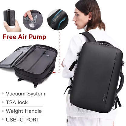 BANGE Hot Sell New Arrival Wholesale USB TSA Lock Weight Handle Waterproof Men Vacuum Compression Laptop Backpack 1909-8