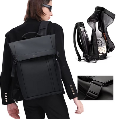 Bange Waterproof Polyester Unisex Anti Theft Backpacks Laptop Model 7700 Black