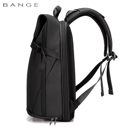Bange Waterproof Polyester Unisex Anti Theft Backpacks Laptop Model 7700 Black