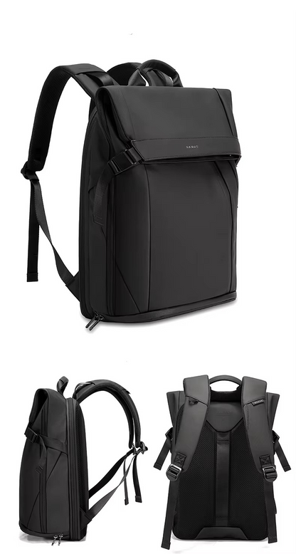 Bange Waterproof Polyester Unisex Anti Theft Backpacks Laptop Model 7700 Black