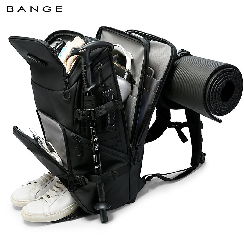 BANGE New Premium Multifunction Trendy 15.6inch Hiking Waterproof Men Laptop Backpack