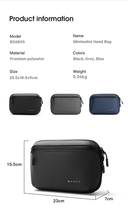 BANGE New Urban Travel Waterproof Electronic Organizer case Accessories Pouch Digital Storage Bag 6800 Blue