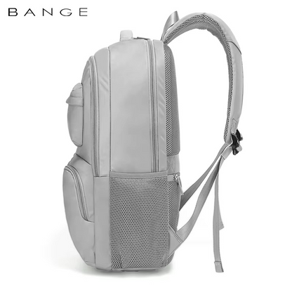 Bange 1807 polyester unisex travel backpacks laptop waterproof Grey