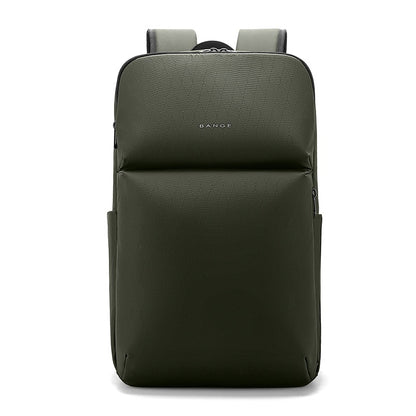 BANGE New Large Capacity Daily 15.6inch Light Waterproof Business Laptop Men Backpack 3065 Green
