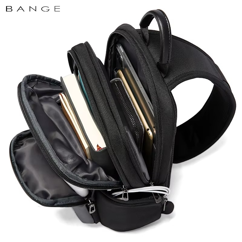 Bange Waterproof Shoulder CrossBody Sling Bag Model BG 7718 Grey