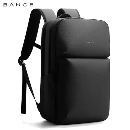 BANGE New Large Capacity Daily 15.6inch Light Waterproof Business Laptop Men Backpack 3065 Black